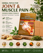Dr. Vox Japanese Joint Pain Relief Patches - Herbal Formula for Muscle & Bone Pain