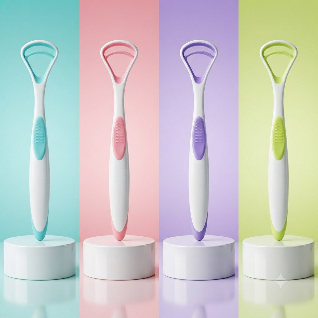 Tongue Scraper/Tongue Cleaner Antibacterial Branded