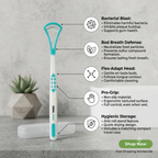 Tongue Scraper/Tongue Cleaner Antibacterial Branded
