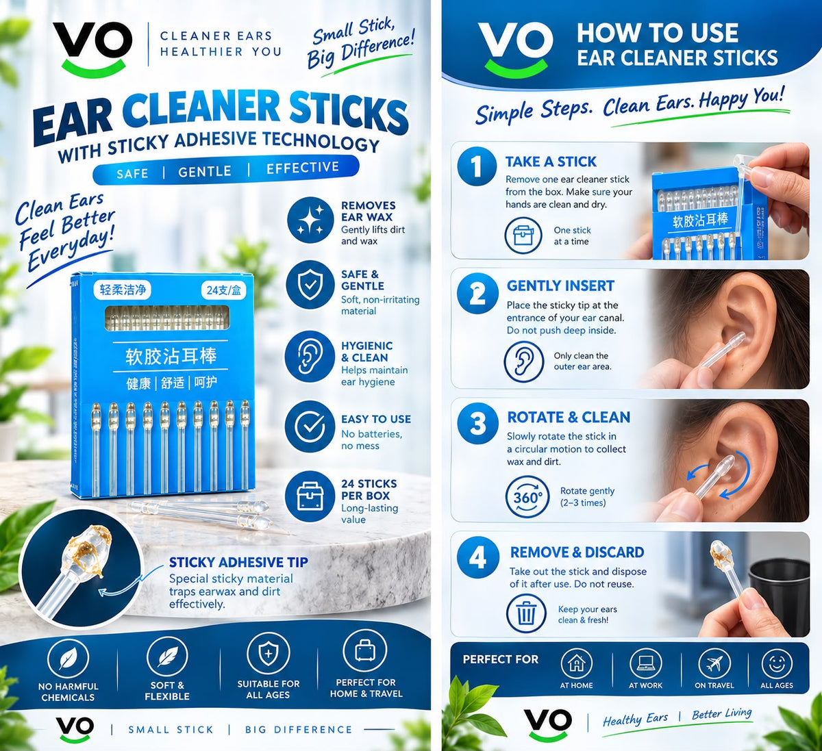 Premium Earwax Cleaner Kit 24 Pcs Box
