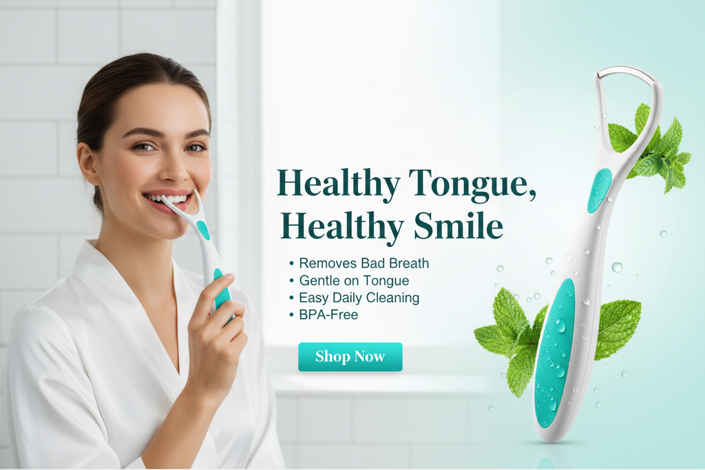 Tongue Scraper/Tongue Cleaner Antibacterial Branded