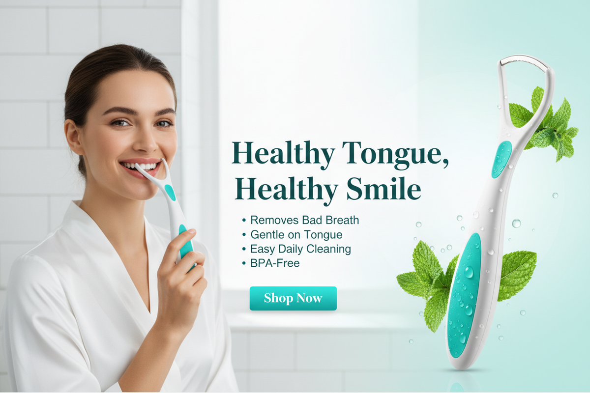 Tongue Scraper/Tongue Cleaner Antibacterial Branded