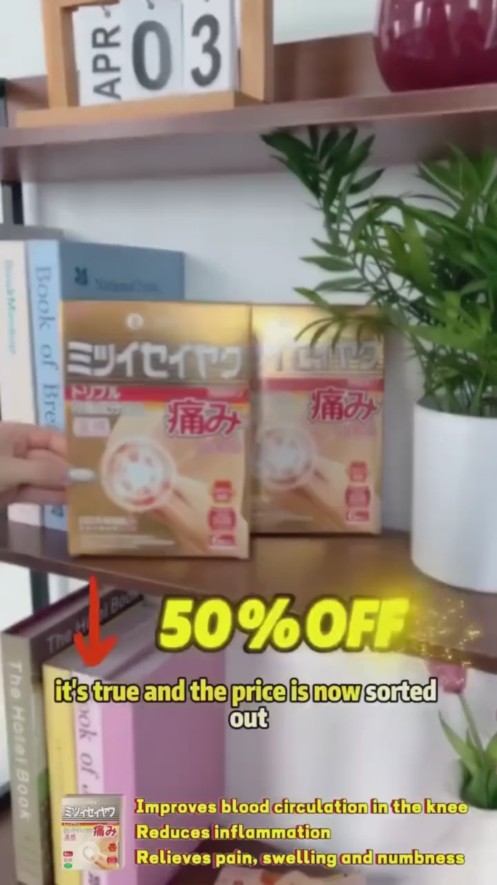 Dr. Vox Japanese Joint Pain Relief Patches - Herbal Formula for Muscle & Bone Pain